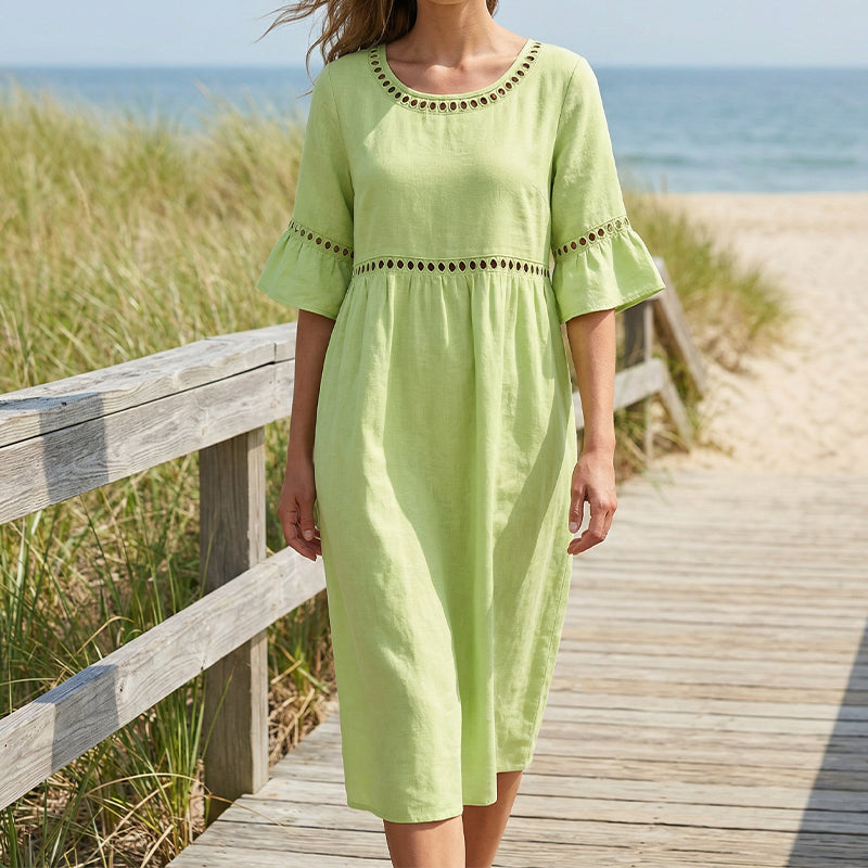Amara™ | Elegant Tummy-Contouring Midi Dress