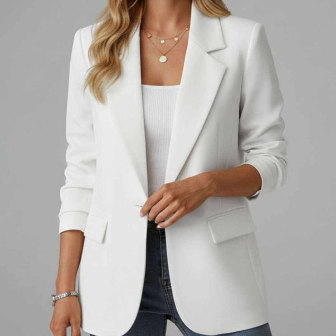 Charly | Blazer with Notched Lapel and Single Button