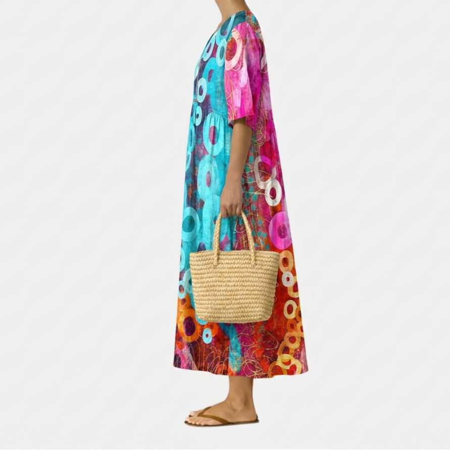 Amara | Vibrant Tie-Dye Dress