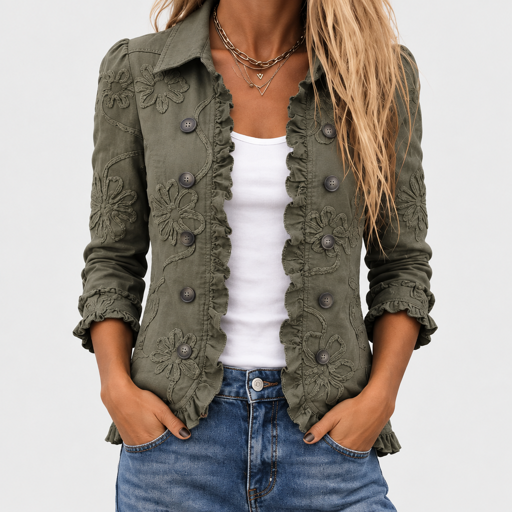 Kamberly™ - Bohemian Floral Embroidered Jacket