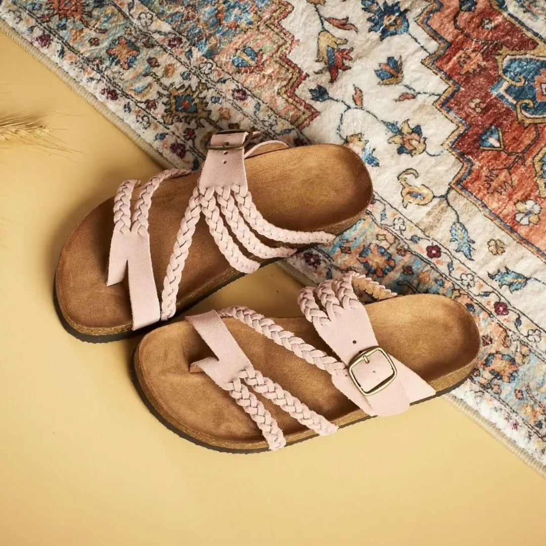 Hayleigh™ – Comfort Braided Leather Sandal