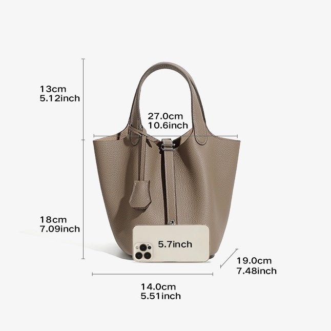 Elowen™ Genuine Leather Basket Bag - Woven Everyday Luxe Style