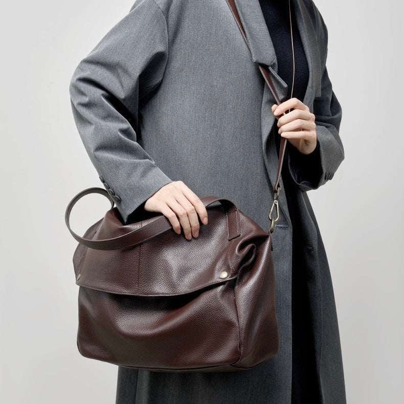 Burley™ Retro Leather Tote Bag - Vintage Everyday Carry Style
