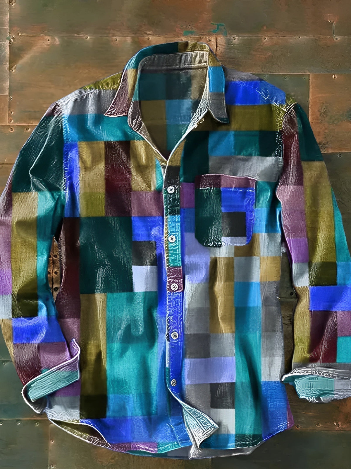 The Russel - Patchwork Statement Shirt