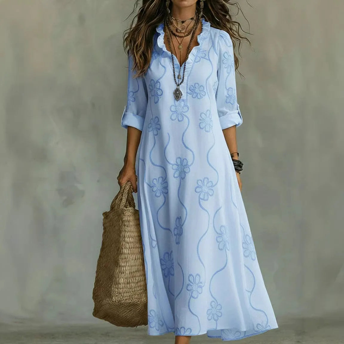 Sienna™ | Tummy-Hiding Floral Summer Dress