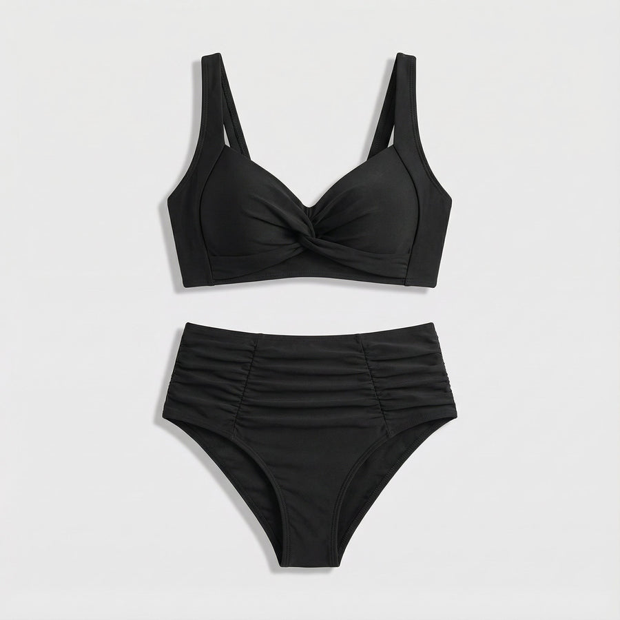 Fryderyka | Ruffled Bandeau Bikini