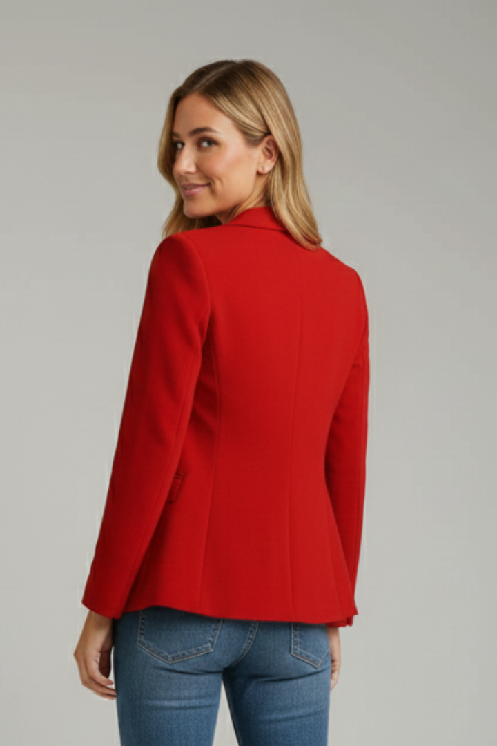 Charlotte | Blazer with Notched Lapel and Single Button
