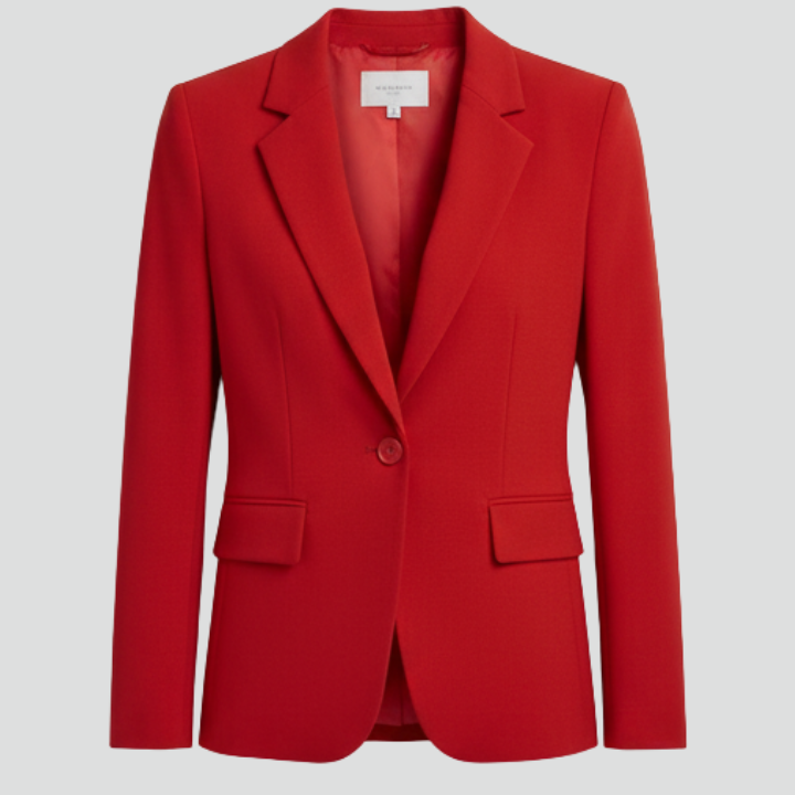 Charlotte | Blazer with Notched Lapel and Single Button