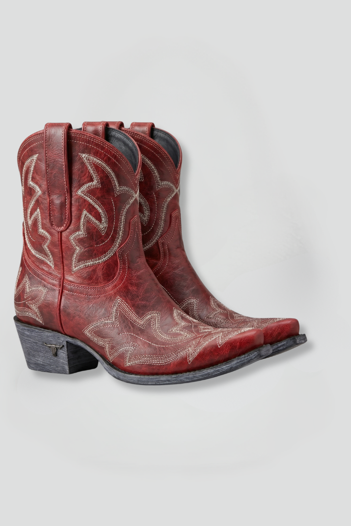 Olivia | Boots with Embroidered Detailing