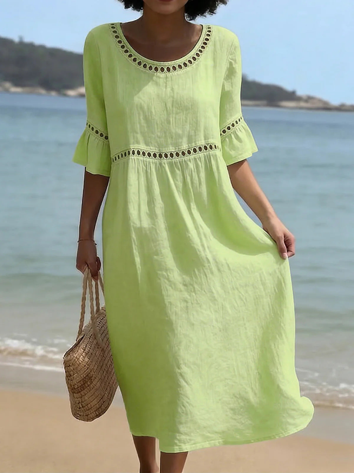 Amara™ | Elegant Tummy-Contouring Midi Dress