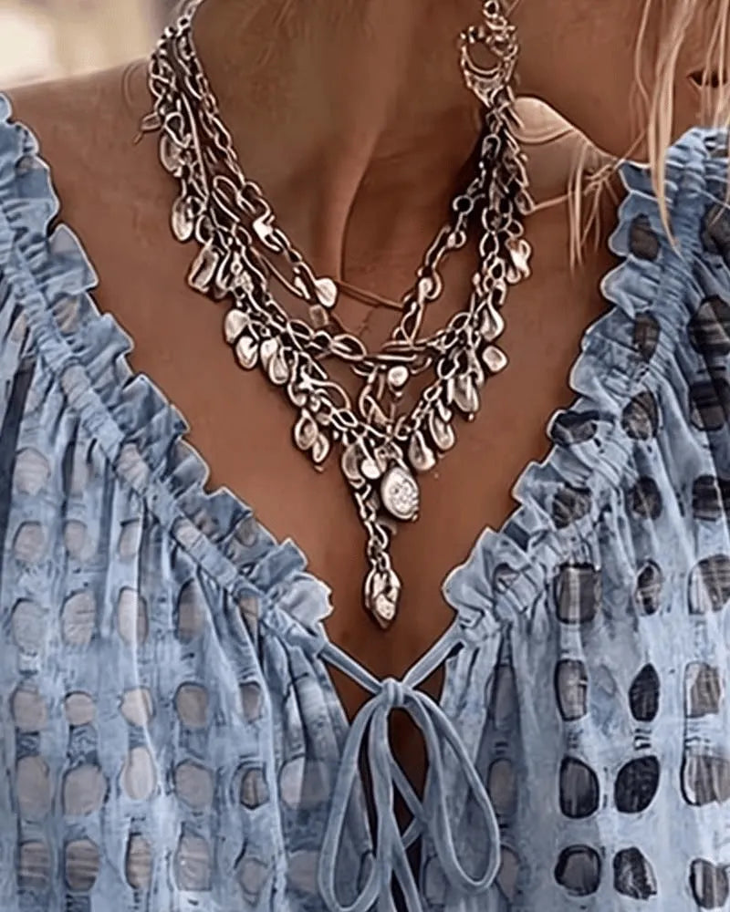 Araminta -V-Neck Blouse
