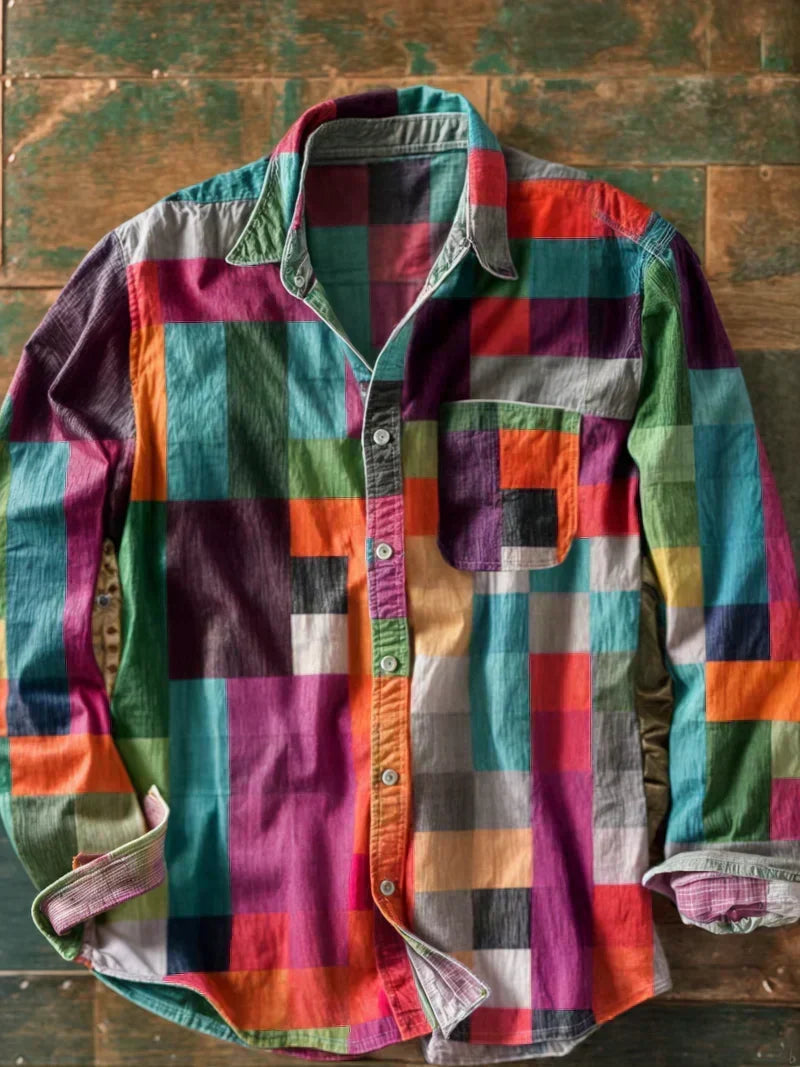 The Russel - Patchwork Statement Shirt