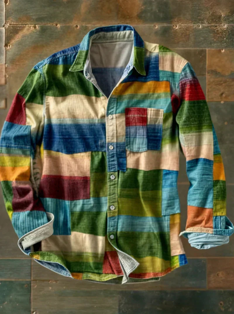 The Russel - Patchwork Statement Shirt
